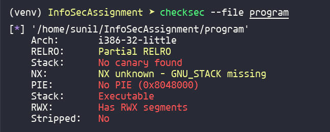 Checksec Image
